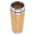 Vaso Térmico de Bambú 500ml Doble Capa para Mantener la Temperatura