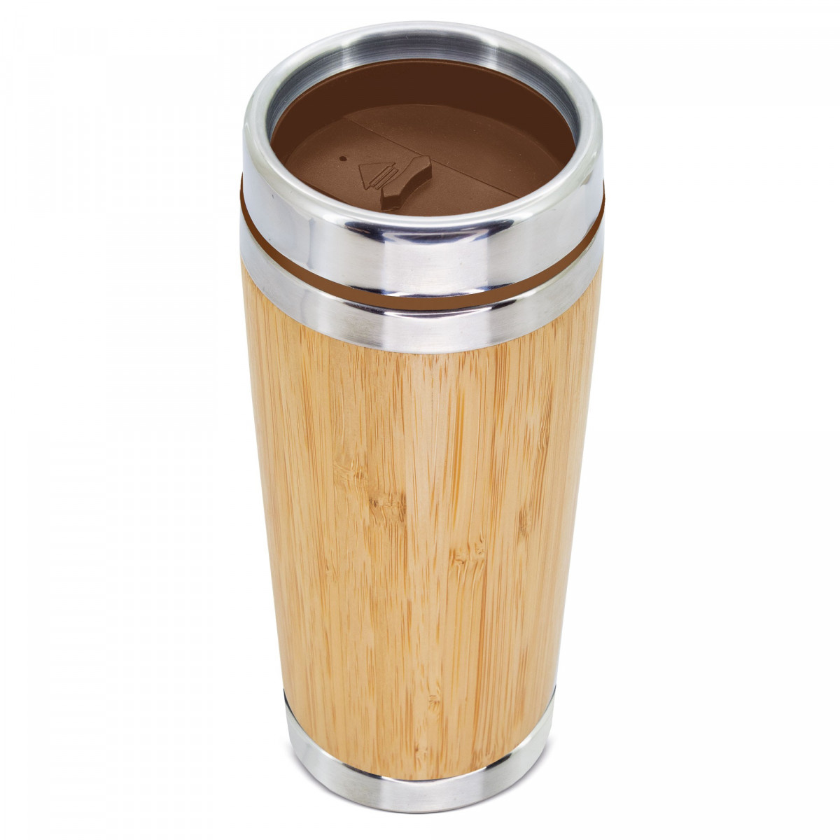 Vaso Térmico de Bambú 500ml Doble Capa para Mantener la Temperatura