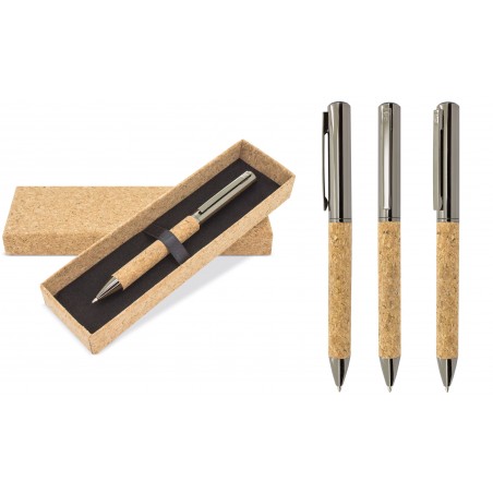 Boligrafo Metal Corcho