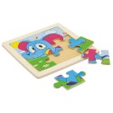 Set de 5 puzzles en madera natural junior