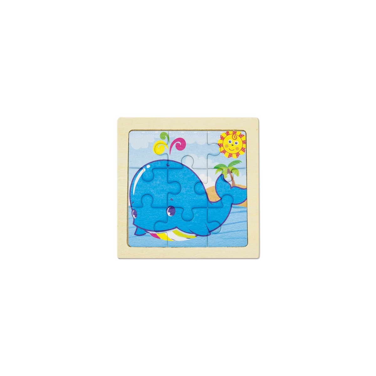 Detalles Cumpleaños Infantiles Puzzle De Madera Con Bloques Y Piruleta