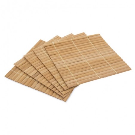 Set 5 posavasos de bambú ceylan