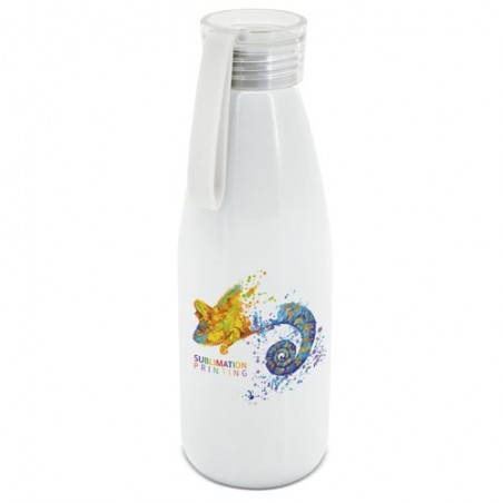 Bidon de aluminio con tapa silicona sublimacion