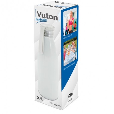 Bidon de aluminio con tapa silicona sublimacion