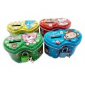 Hucha para Niño Surtida en Colores en Bolsa de Organza Beige Personalizada con Adhesivo