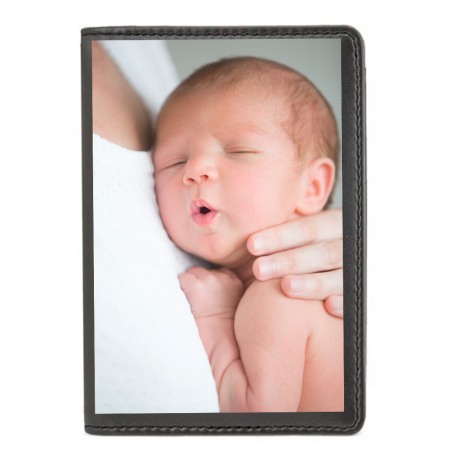 Tarjetero Negro para Hombre Personalizado con Foto a Todo Color