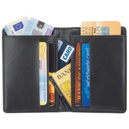 Tarjetero negro para hombre personalizado con foto a todo color