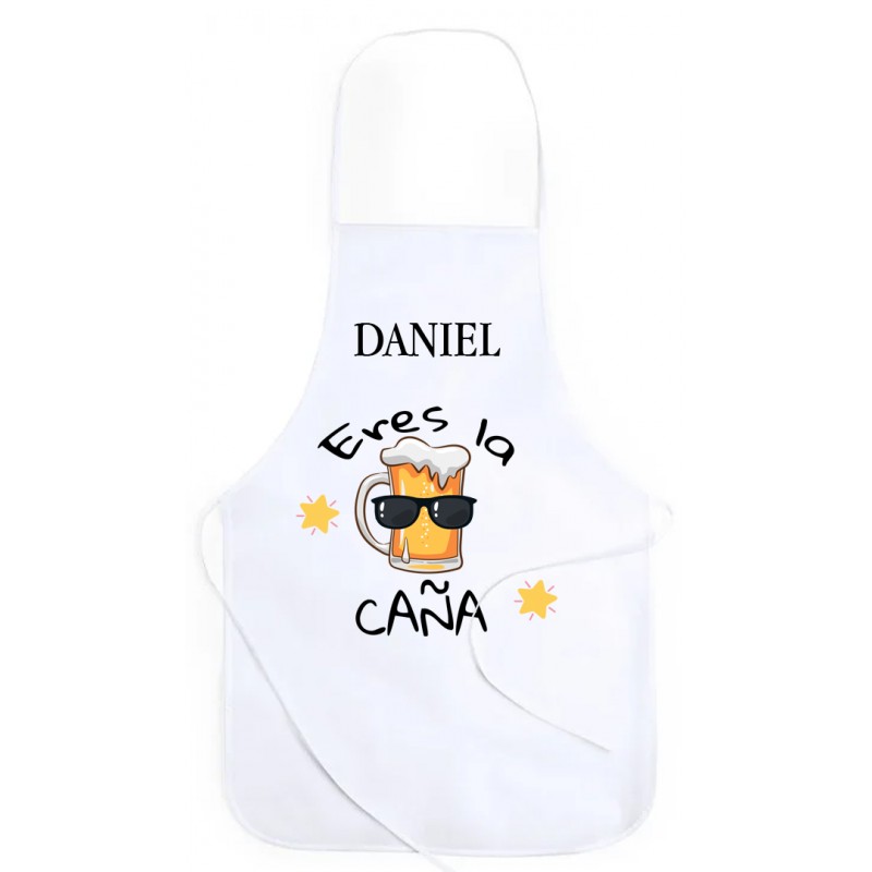 Delantal Eres la Caña Personalizado con Nombre Delantal Eres la Caña Personalizado con Nombre