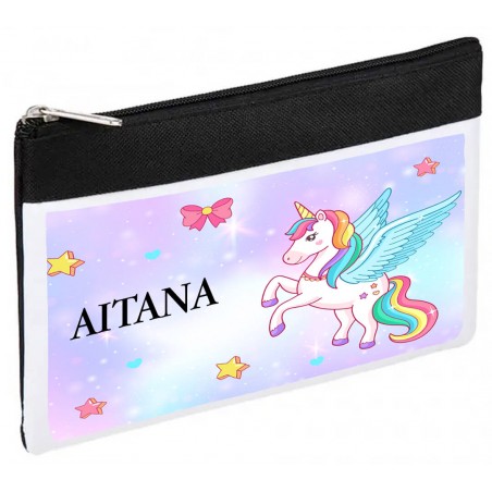 Estuche unicornio personalizado con nombre