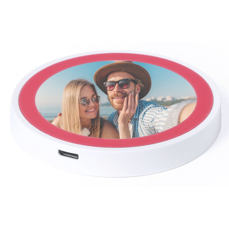 Cargador Inalámbrico Personalizado con Foto a Todo Color Cargador Inalámbrico Personalizado con Foto a Todo Color