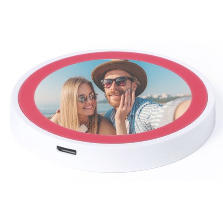 Cargador Inalámbrico Personalizado con Foto a Todo Color