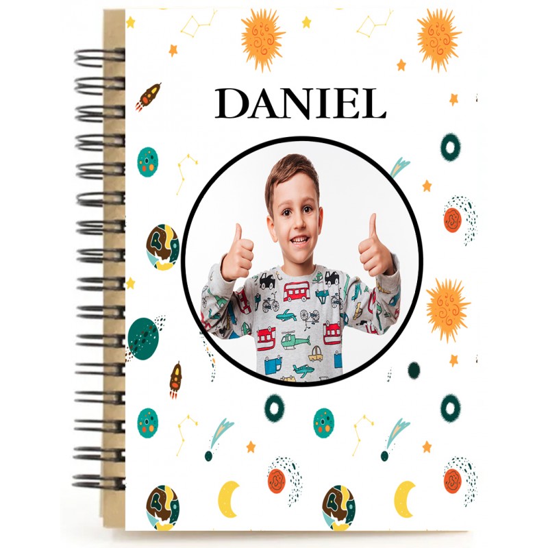 Libreta Universo Personalizada con Nombre y Foto a Todo Color Libreta Universo Personalizada con Nombre y Foto a Todo Color