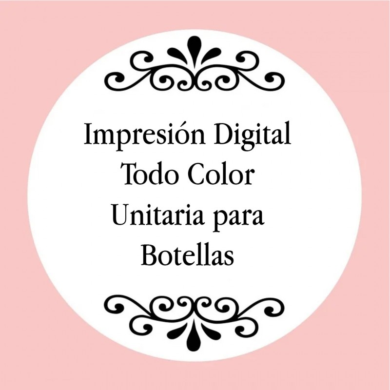 Impresión Digital Todo Color Unitaria para Botellas Impresión Digital Todo Color Unitaria para Botellas