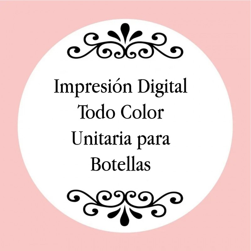 Impresión digital todo color unitaria para botellas