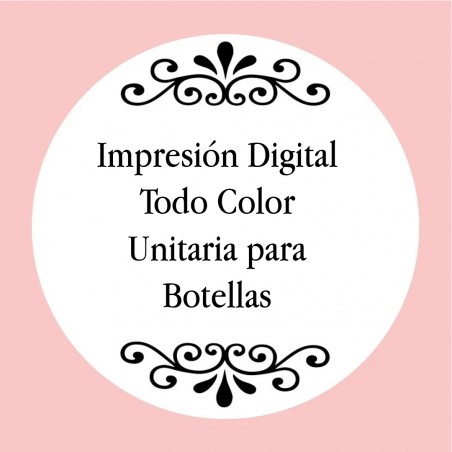 Impresión Digital Todo Color Unitaria para Botellas