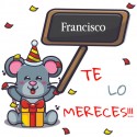 Adhesivo Cuadrado Personalizado con Nombre Te lo Mereces