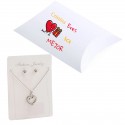 Gargantilla con Pendientes en Caja de Regalo Personalizada con Nombre Eres la Mejor