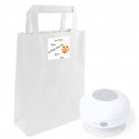 Ideas Regalos Originales Altavoz Bluetooth Sumergible en Bolsa Kraft Personalizada