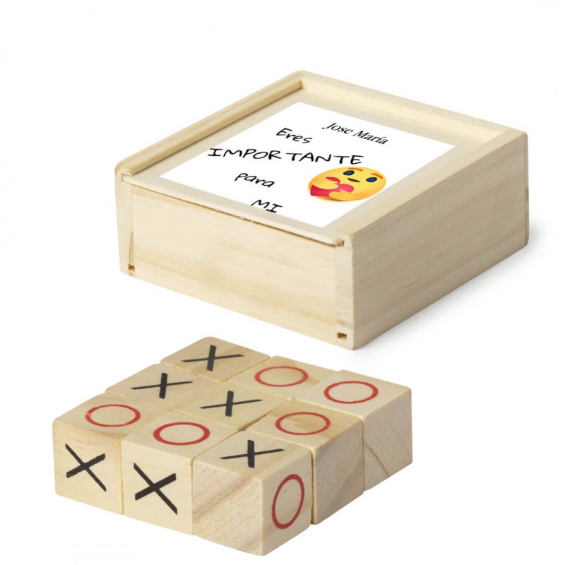 Juego Tres en Raya Personalizado con Adhesivo Eres Importante para Mi Juego Tres en Raya Personalizado con Adhesivo Eres Importante para Mi