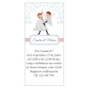 Invitaciones de Boda Simpáticas Novios en Brazos