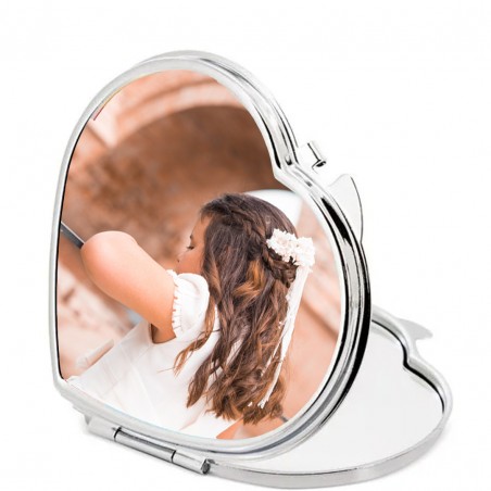 Espejo personalizado con foto a todo color para bodas, bautizos, comuniones o empresas