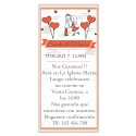 Invitaciones de boda personalizadas novios corazones