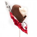 Piruleta de Chocolate rellena de Nube con Forma de Corazón