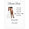 Adhesivo personalizado para boda con nombre de invitados