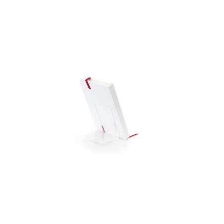 Libreta personalizada con nombre de invitado y niña comunión en adhesivo