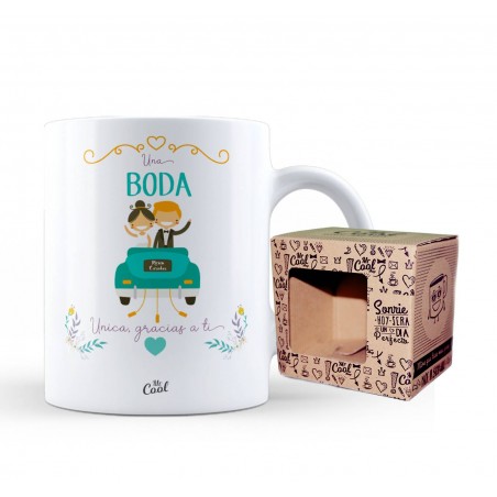 Taza Una Boda Unica Gracias A Ti