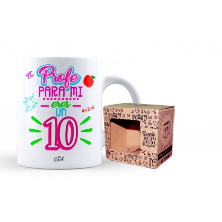 Taza Profe Para Mi Eres Un 10 Mujer V2