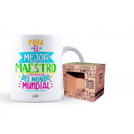 Taza Para El Mejor Maestro Del Mundo Mundial