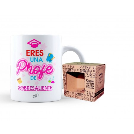 Taza Eres Una Profe De Sobresaliente Mujer V2