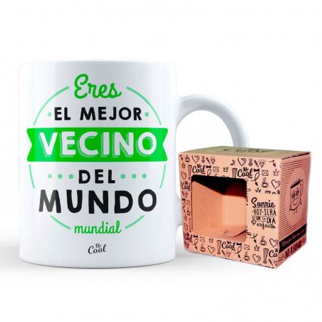 Taza eres el mejor vecino del mundo mundial