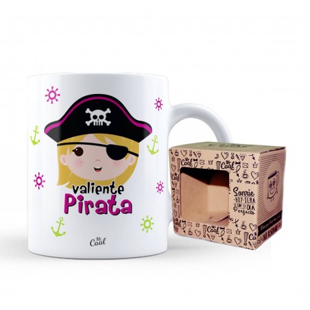 Taza valiente pirata niña