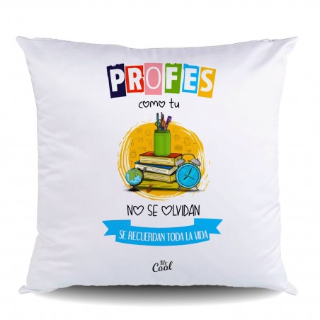 Cojin Poliester Profes Como Tu No Se Olvidan Se Recuerdan Toda La Vida