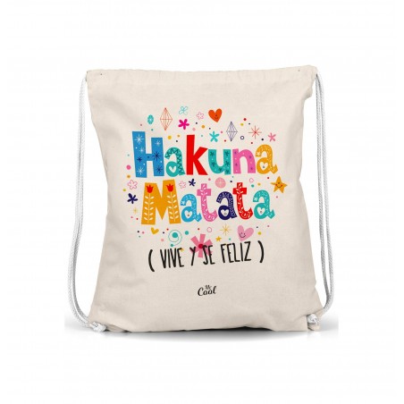 Mochila saco hakuna matata vive y se feliz