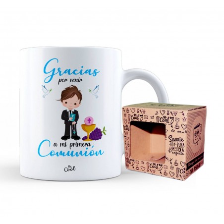 Taza Gracias Por Venir A Mi Primera Comunión Niño