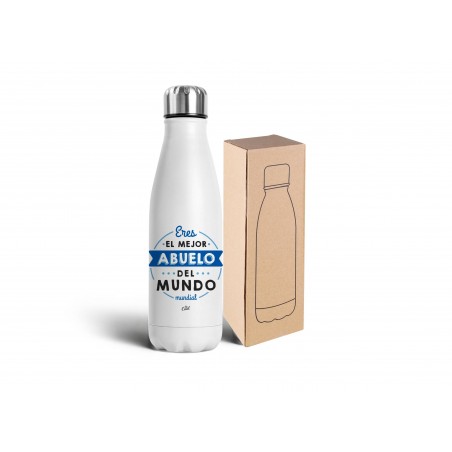 Botella Termo 500ml Eres El Mejor Abuelo Del Mundo Mundial