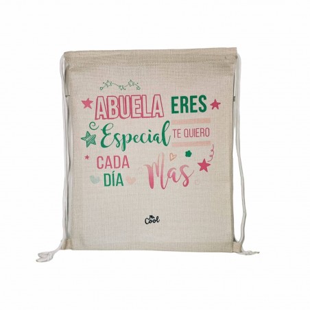 Mochila saco abuela eres especial te quiero cada día mas