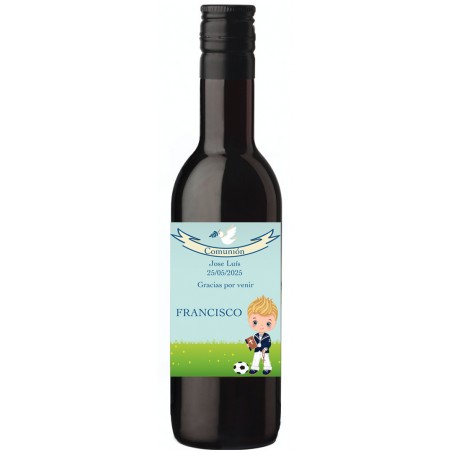 Vino Comunión Niño Personalizado con Nombre de Invitado...