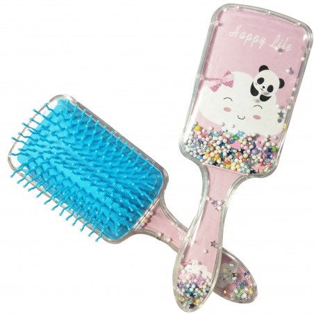 Detalles Kawaii Cepillo para niñas con confeti