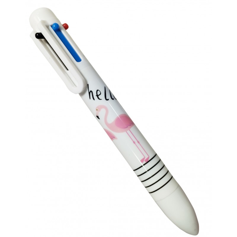 Bolígrafo Multi tinta Kawaii de Unicornio y Flamenco Bolígrafo Multi tinta Kawaii de Unicornio y Flamenco