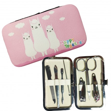 Set Manicura Llama en Color Rosa