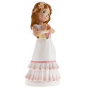 Figura Tarta Niña Comunión Betty con Manos Corazón