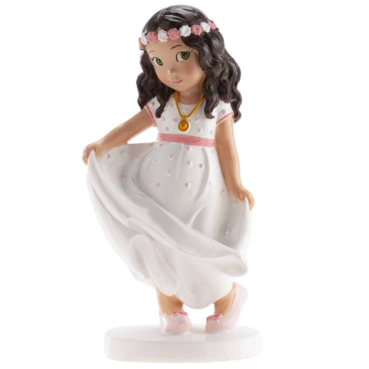 Figura de tarta niña comunión bailando