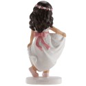 Figura de tarta niña comunión bailando