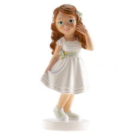 Figura de Tarta Comunión Niña Ana con Traje Corto