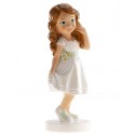 Figura de Tarta Comunión Niña Ana con Traje Corto