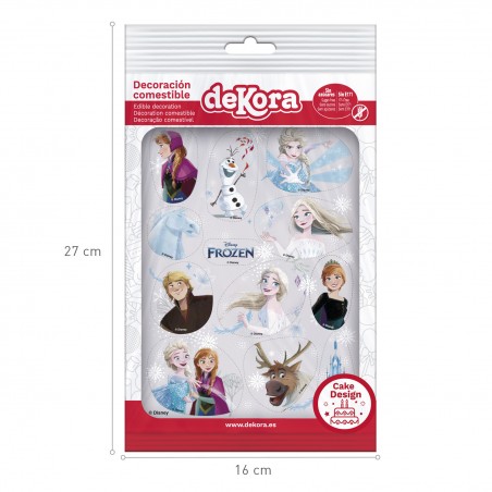 Decoración comestible recortable para tarta y cupcake frozen ii